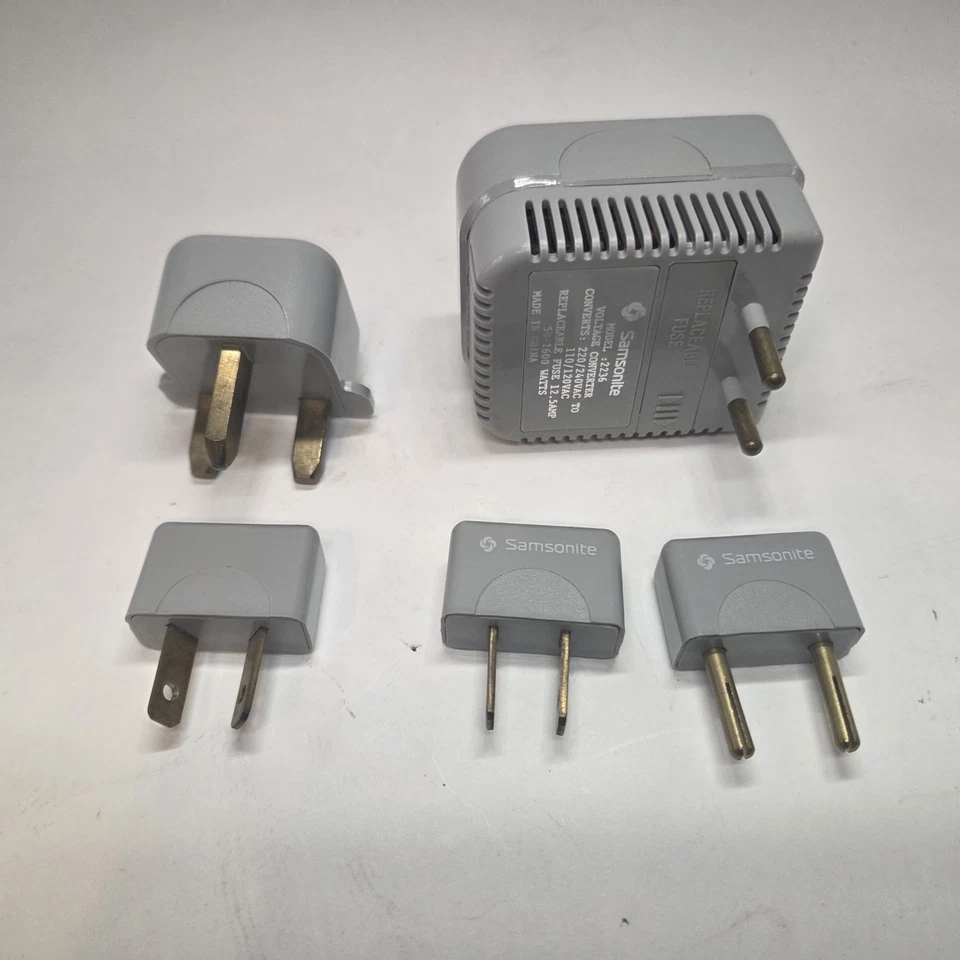 Samsonite Worldwide Converter Adapter Kit With Carry Case 1600 Watt Travel - Image 4 of 4