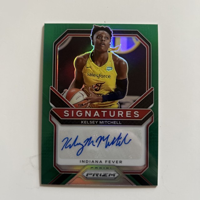Kelsey Mitchell Auto Rookie RC Autograph Green Prizm 2021 WNBA Signature SP
