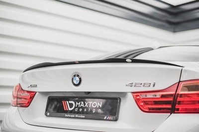 Heckspoiler Lippe für BMW 4er F32 Hochglanz Schwarz Maxton Design mit ABE