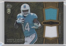 2014 Bowman Sterling Rookie Dual Relics Gold Refractor 33/99 Jarvis Landry i6j