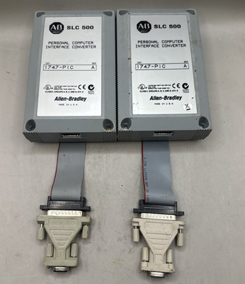 AB 1747-PIC PERSONAL COMPUTER INTERFACE CONVERTER SLC 500 - USED - LOT OF 2