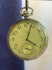 Antique 1925 Elgin Gold Filled Pocket Watch 12S 7J Model 3 Grade 303 RUNNING