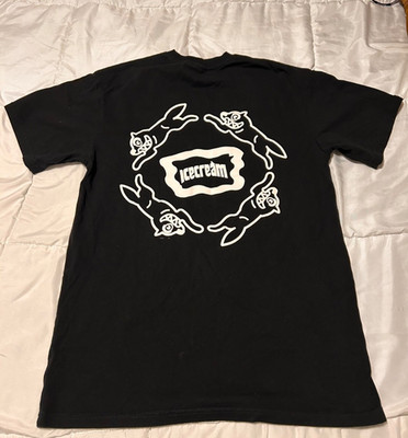 ice cream brand , t - shirt color black size Small men s condition is above avg