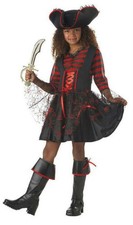 Girls California Costumes Cap'n Cutie Pirate Captain Child Costume