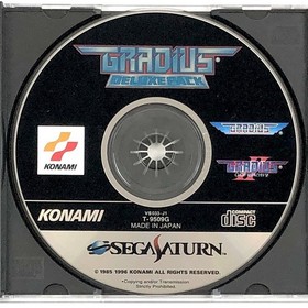 Sega Saturn Gradius Deluxe Pack with papercraft and postcard, with damage,