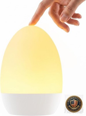 Egg Light Nursery Night Light Rechargeable Touch Control 17 Color Modes