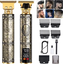 Professional Beard Trimmer for Men, Hair Clippers with 4 Limit Combs, Cordless