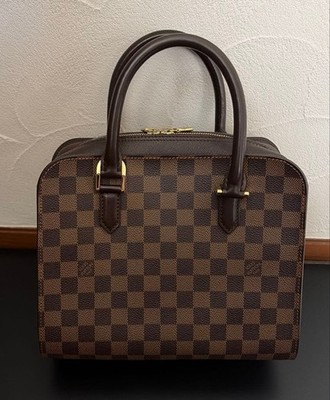 Louis Vuitton Triana N51155 Damier Ebene Handbag Brown with Dust Bag