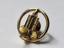 Vintage 1970's NASA Space Shuttle Pin - TIE PIN, Gold Plated RARE 