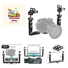Underwater Camera Handle Tray Bracket, Dual H...