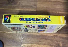Super Super Mario World w/box Nintendo Super Famicom SFC Very Good Condition!