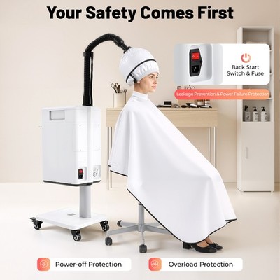Vertical Nano Hair Steamer Versatile Anion Hair Color Processor Salon Spa 1000ML