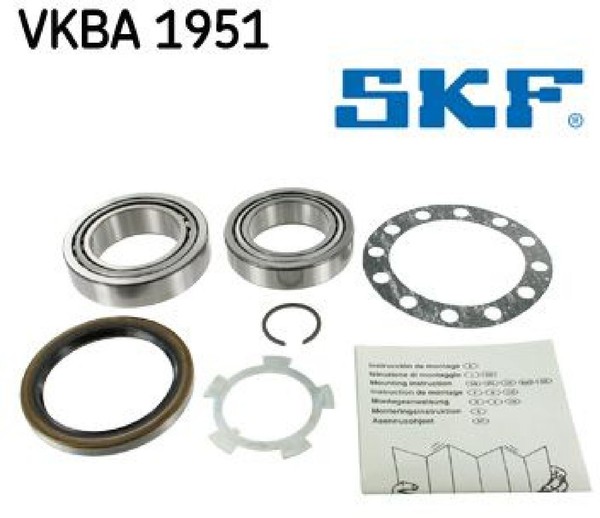 SKF VKBA1951 Radlagersatz Radlager Satz Vorderachse Vorne FüR Toyota FüR VW-image