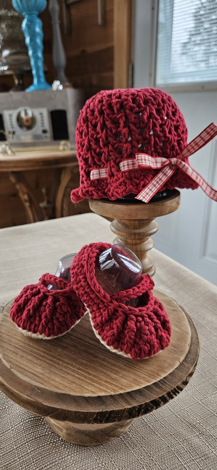 Booties Crochet 0-3 Mo Photo Prop
