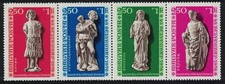 Hungary Gothic Statues from Buda Castle strip of 4v 1976 MNH SG#3033-3036