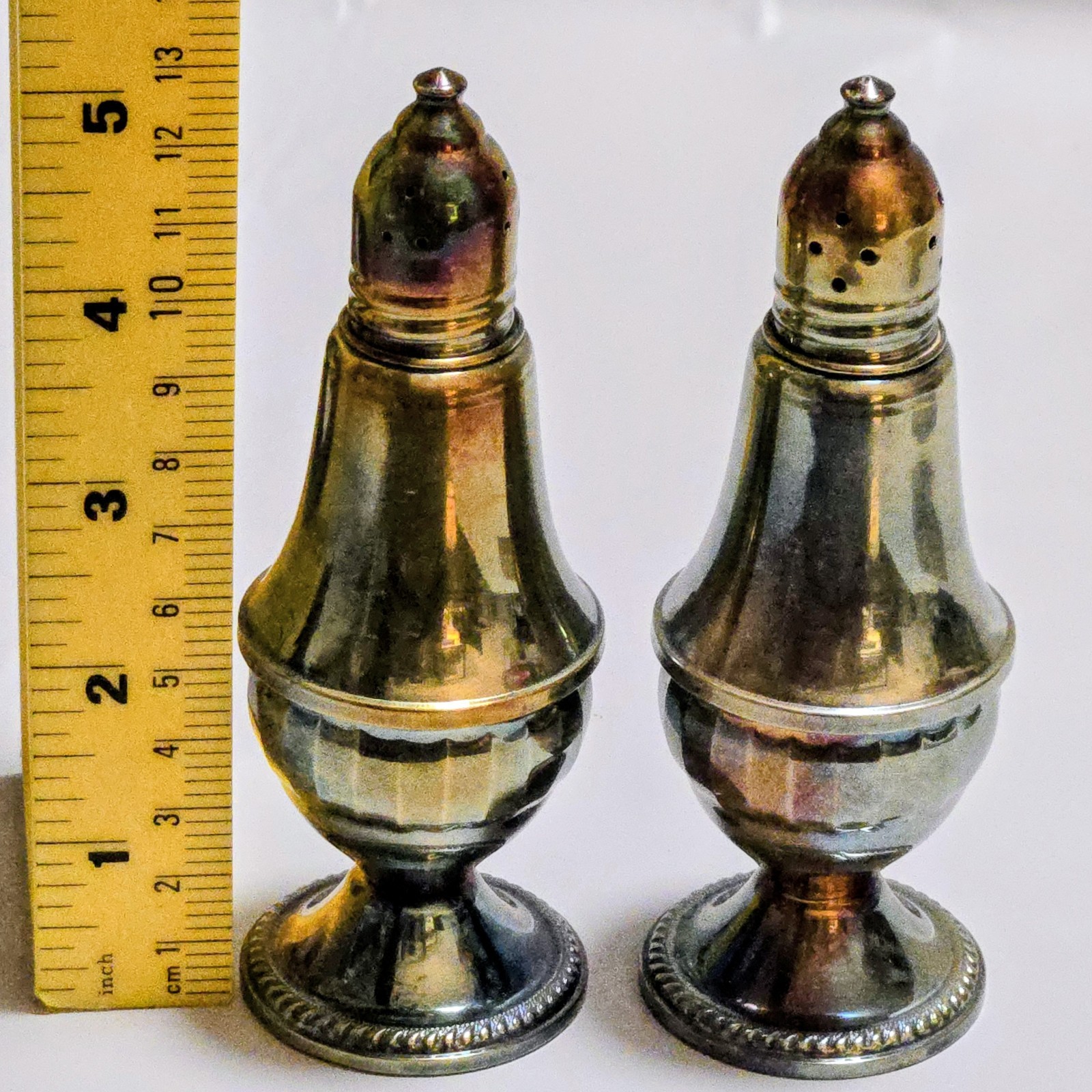 Gorham 925 Sterling Silver Duchin Creation Salt & Pepper Shaker Set - Not Scrap