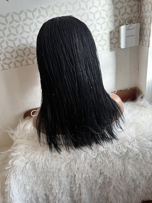 Knotenlose Twist Perücke, leichte und volle Perücke, schwarz und günstige Perücke, 16''