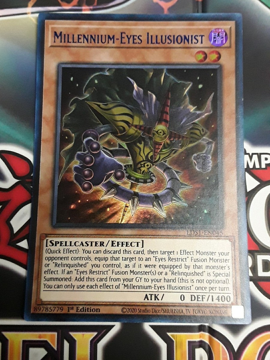 1x (M/NM) Millennium-Eyes Illusionist (Blue) LDS1-EN045 Ultra Rare 1st Ed  YuGiOh