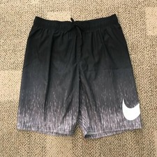 Nike Swim Trunks Shorts Black Ombre Volley Mesh Liner Beach NESS9512 Men's M