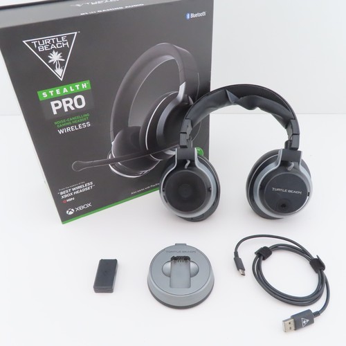 Auriculares para juegos Turtle Beach Stealth Pro Xbox con cancelación de ruido 1 batería micrófono defectuoso - Imagen 1 de 23