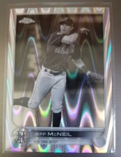 2022 Topps Chrome Sonic Lite Base Black & White RayWave #2 Jeff McNeil
