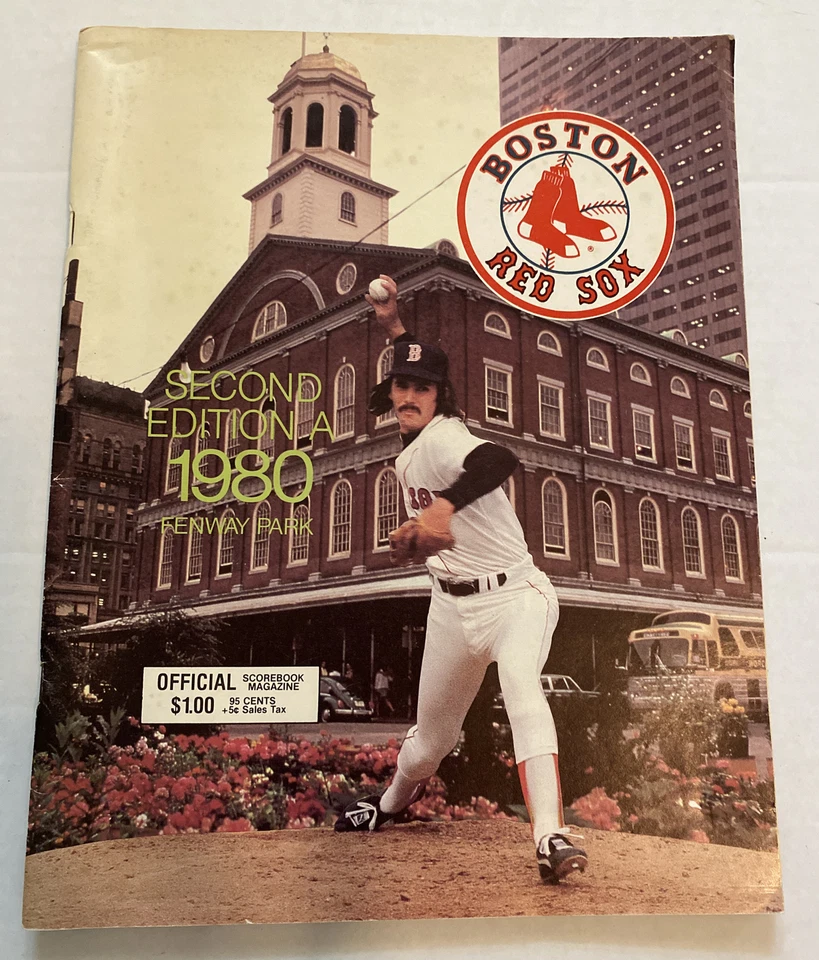 BOSTON RED SOX 1979 Yearbook 1980 Program and 1984 Old Timers Game Insert Lot - Image 4 of 4