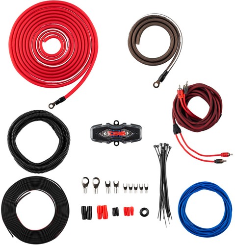 DS18 AMPKIT4 CAR AUDIO INSTALL 4 GAUGE/4AWG/4G COMPLETE AMPLIFIER WIRING KIT - 第 1/1 張圖片