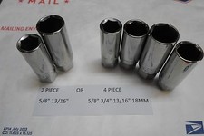 Craftsman 38 Deep Spark Plug Sockets 2 Or 4 Piece Set 58 34 1316 18mm Craftsman 38 Deep Spark Plug Sockets 2 Or 4 Piece Set 58 34 1316 18mm