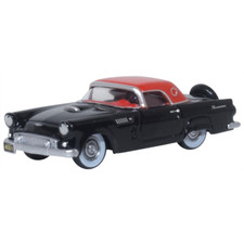Oxford 87TH56008 Ford Thunderbird Raven Black/Fiesta Red 1956 1/87