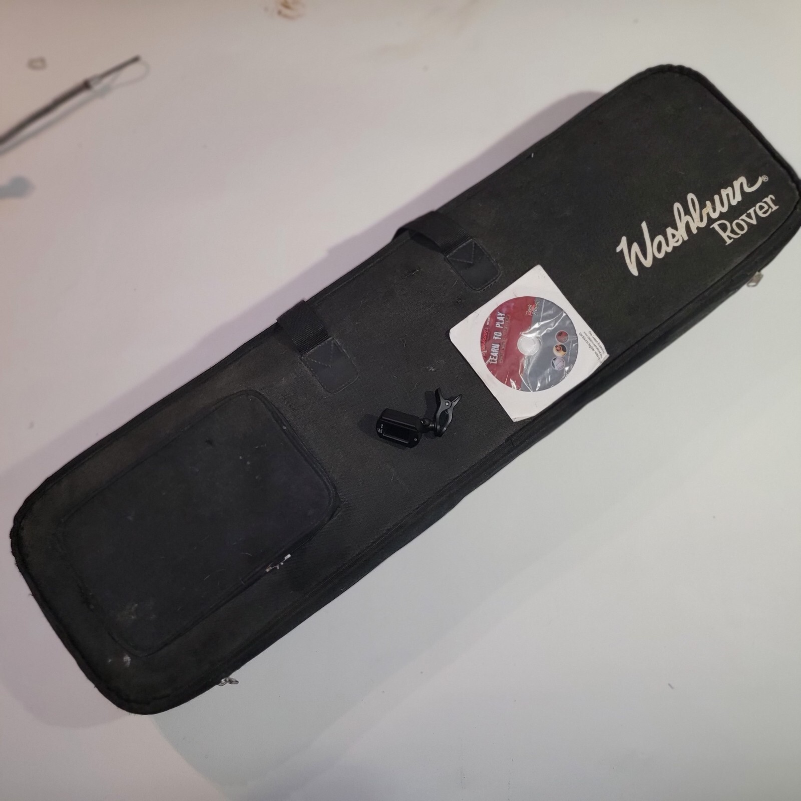 Washburn Rover RO10 Travel Guitar Hard, Case , Tuner, Strap, Excellent