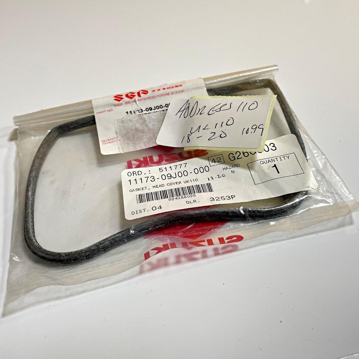 Suzuki Genuine Gasket Cylinder Head Cover UK110 L5 L6 L8 L9 M0