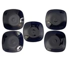Set 5 Homer Laughlin Fiestaware Square 7.38" Salad/Dessert Plate Cobalt Blue USA
