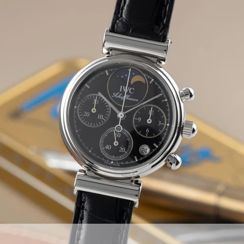 IWC Da Vinci Lady Moonphase Chronograph Stainless Steel Ladies Watch Ref. IW373614 