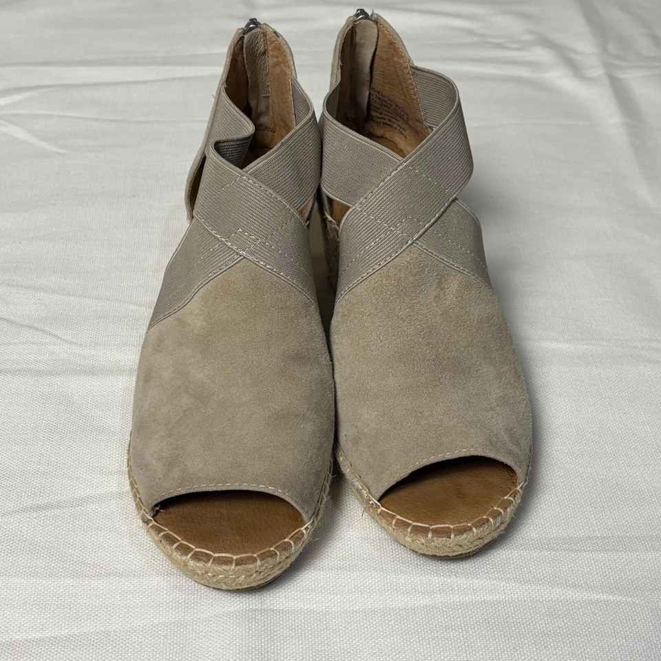 Gentle Souls Kenneth Cole Mujer Colleen Cruz Alpargata Cuña Sandalia Talla 8 Gamuza Foto 3 de 4