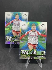 Franziska Kett 2 Card Lot 2023-24 Topps Chrome Women’s UEFA UCL Power On PO-3