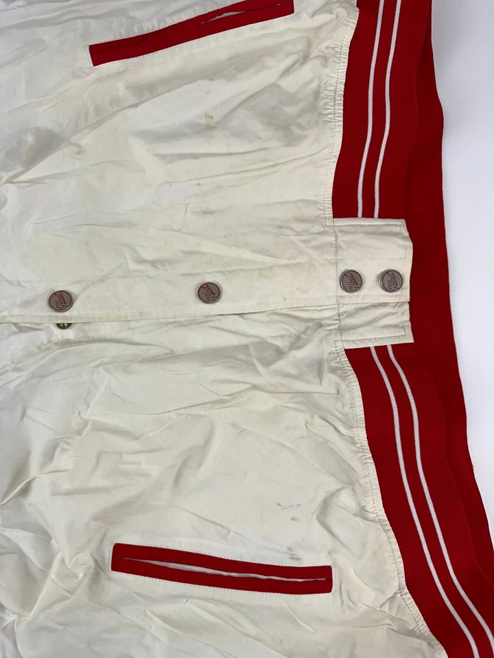 Vintage G Unit Bomber Jacket Mens White Red Snap Button Hip Hop Y2K Size 2XL - Image 4 of 4