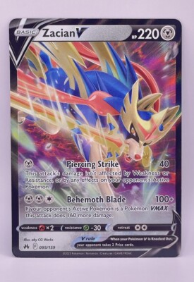 Pokémon TCG, Zacian V 095/159 - Crown Zenith MINT | eBay