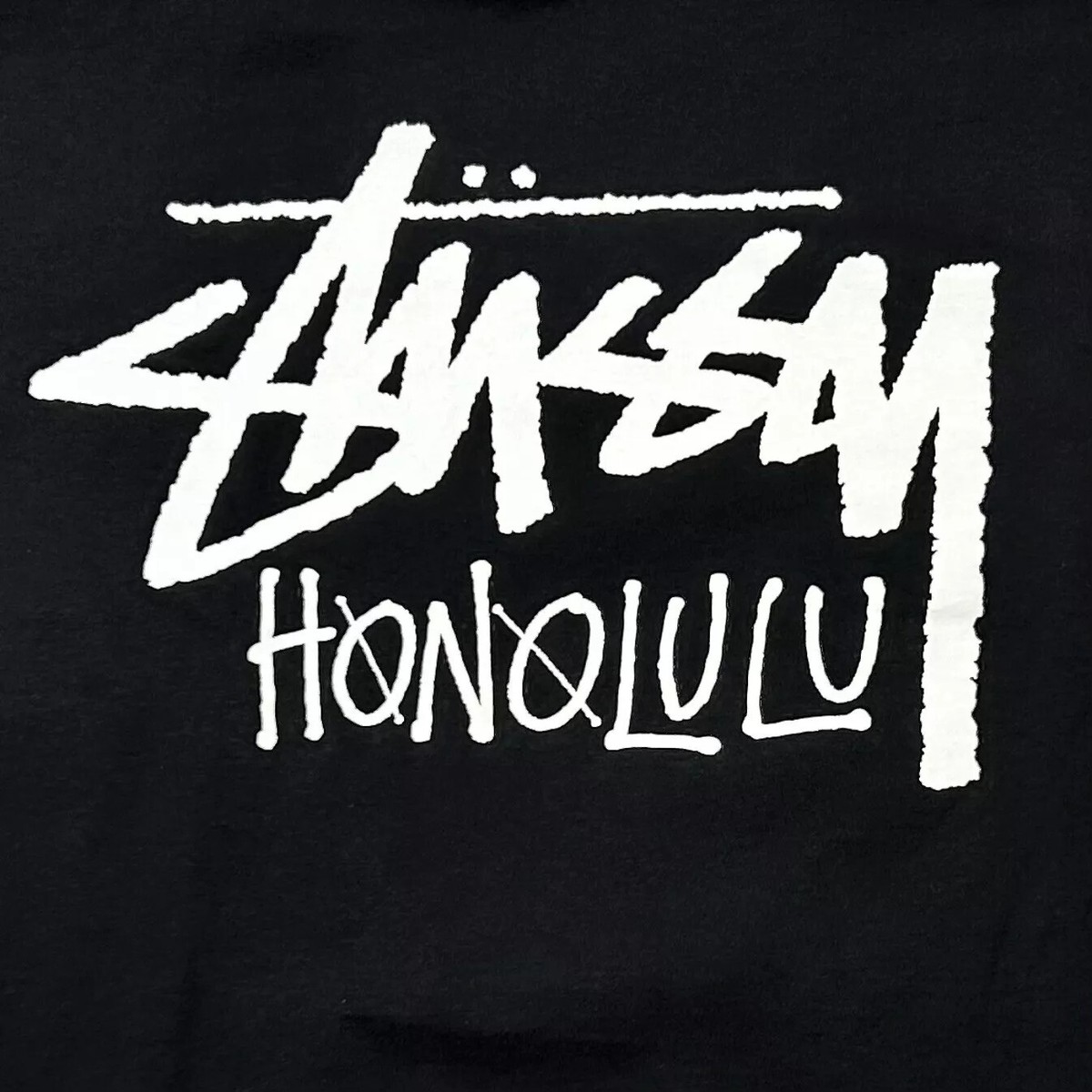 Stussy Honolulu Chapter Exclusive Black Tee T Shirt Size