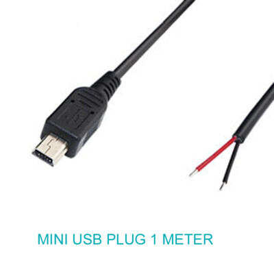 Mini Usb Plug Male 10pcs 1M/3.3ft Mini USB Male Plug Cable 2 wires Power Pigtail Cable ...