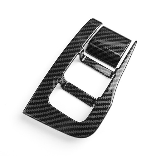 For Tesla Model Y 3 Carbon Fiber Interior Door Window Switch Panel Cover Trims - Picture 5 of 8