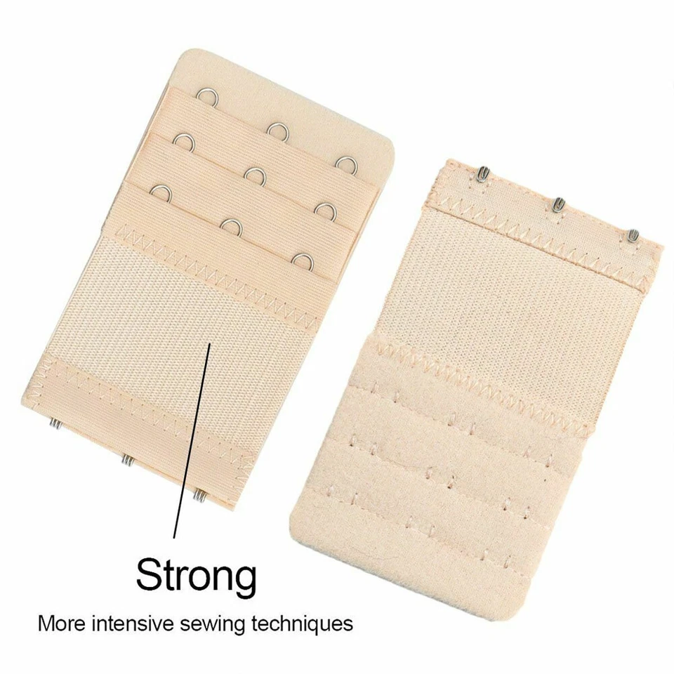 Extensor de sujetador ajustable 4 piezas 2/3/4 ganchos con extensión de correa de ropa interior elástica Foto 3 de 4