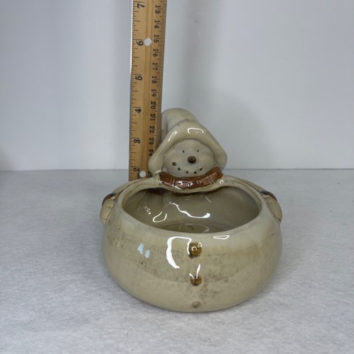 Kirkland's Home Woodland Collection Snowman Triple Server 3 Salsa or Dip Bowls - Picture 16 of 19