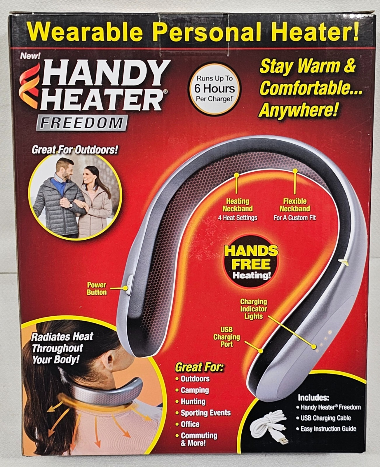 Handy Heater Freedom Wearable Personal Cordless Heater | NEW | Free  Shipping! – IBBY