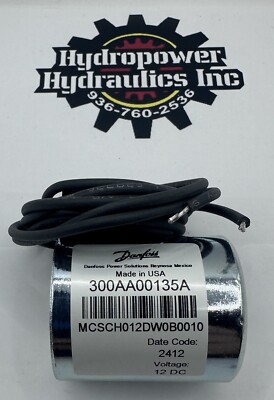 300AA000135A, MSCJ012DSAC0010, Eaton, Danfoss, Vickers, 12 Volt, Solenoid Coil