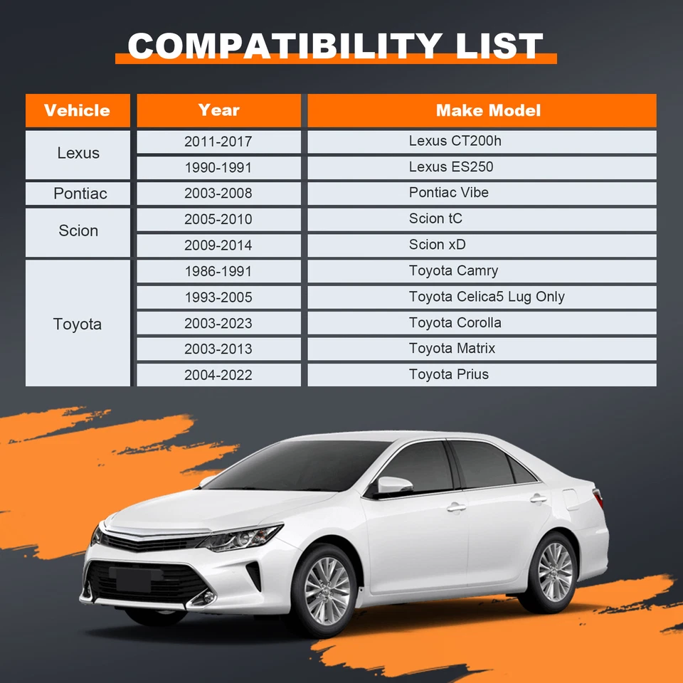 4 piezas espaciadores de rueda centrados en el cubo de 1,5" aptos para Toyota Corolla Prius 2004-2022 5x100 Foto 2 de 4