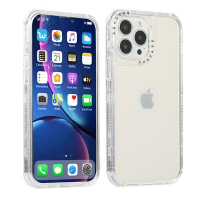 Shockproof Clear Hybrid TPU Case For iPhone 14 15 16 17 Pro Max 13 12 11 7 SE3