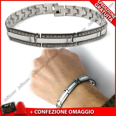 Bracciale Acciaio Maori Braccialetto Uomo Incisione Con Disegni Piastrina Greco Ebay