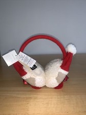 Next, Baby/Kids Soft Ear Warmers Santa Clause Head Band. Fluffy, Red