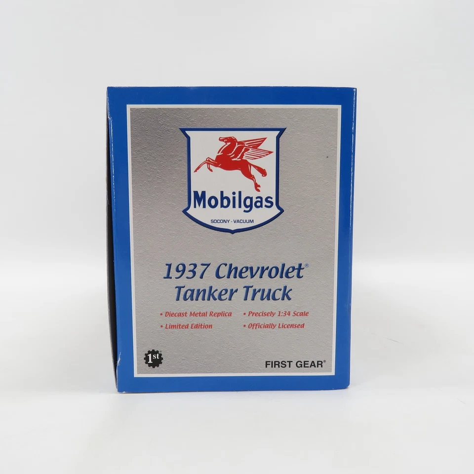 First Gear Mobilgas 1937 Chevy Tanker Truck 1:34 Die Cast Replica #19-3241 - Изображение 2 из 4