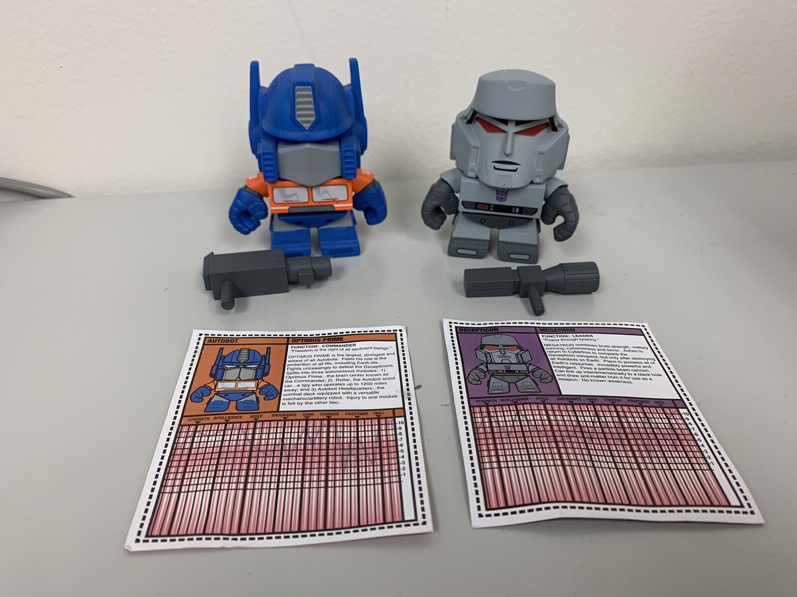 The Loyal Subjects Transformers Series 1 Optimus Prime & Megatron Lot Of 2 Loose